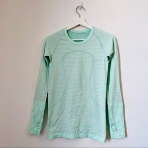 Lululemon swiftly tech long sleeve top sz 6 (г994)